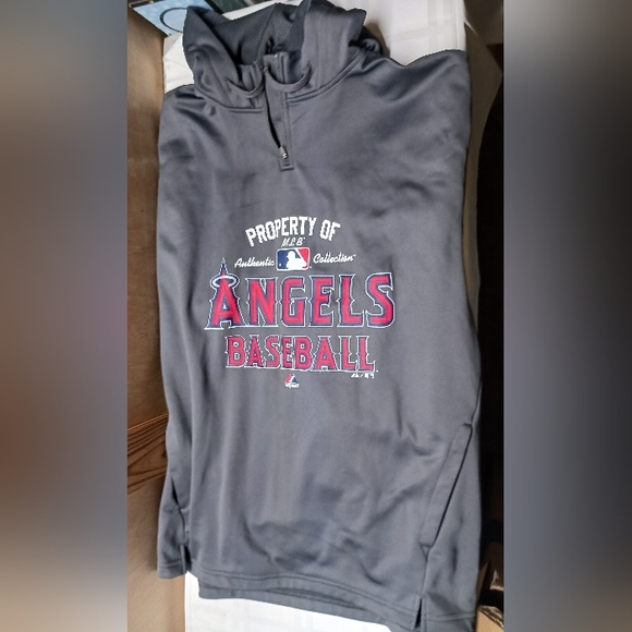 Rare Los Angeles Angels Majestic MLB authentic collection Hoodie/Size XL - Picture 9 of 12